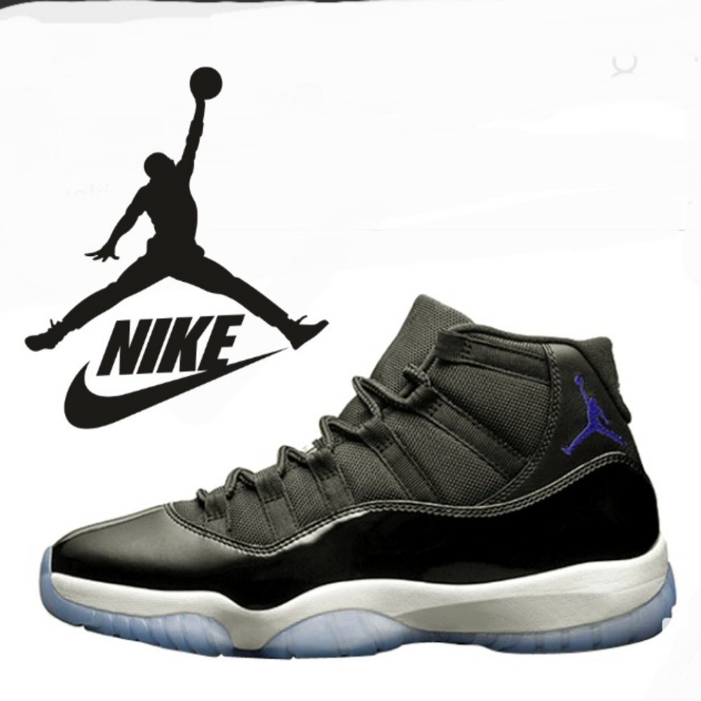 AIR JORDAN 11 XI GS BG Retro Jubilee Space Jam Sneakers EUC